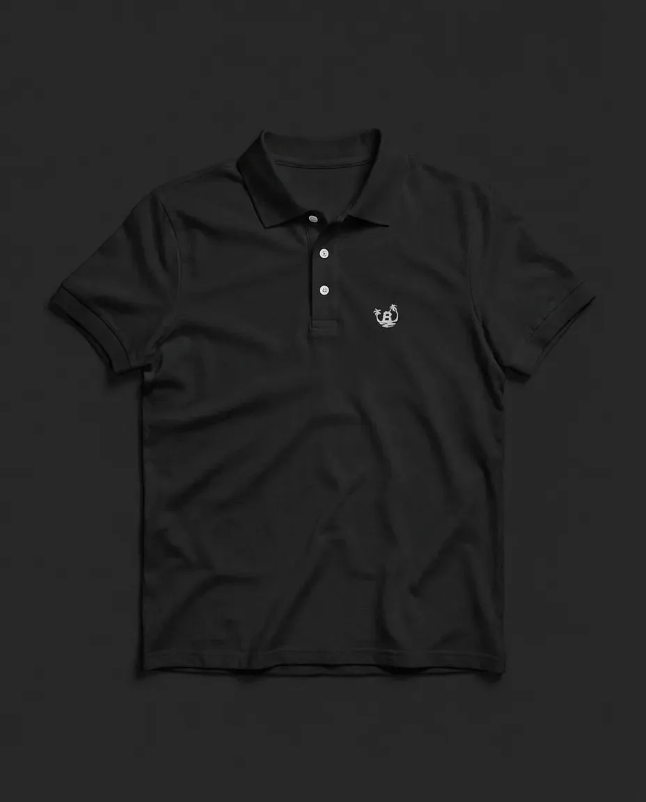 Black Golf Polo